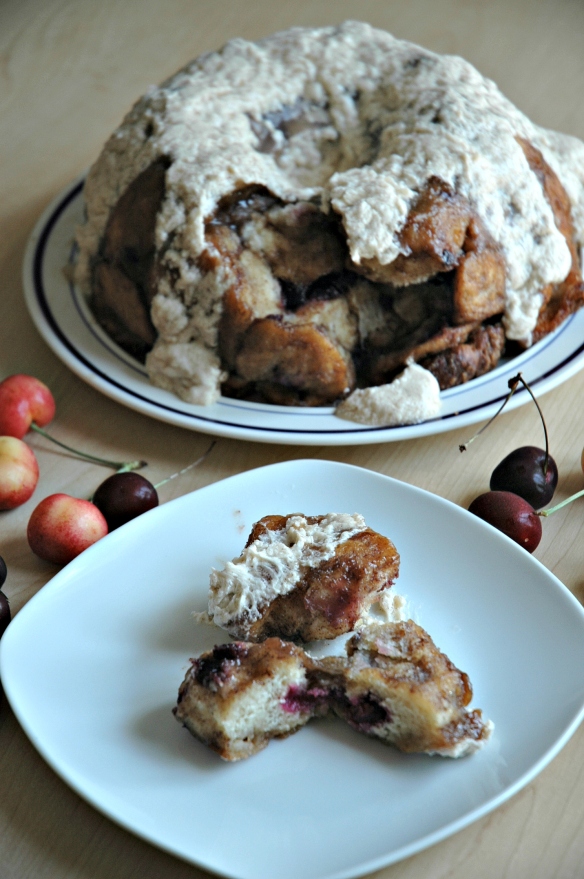 Fresh Cherry Monkey Bread | Bakewell Junction - addicting and delicious