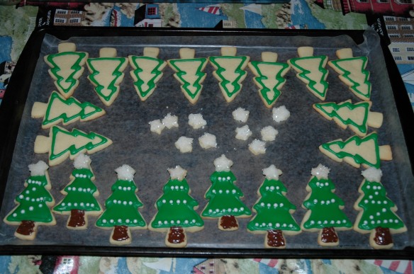 Christmas Tree Vanilla Sugar Cookies by Bakewell Junction