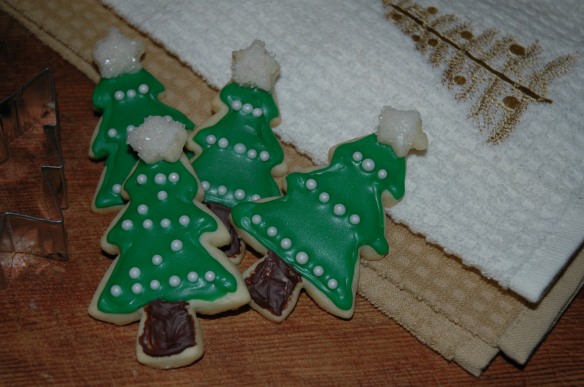 Christmas Tree Vanilla Sugar Cookies by Bakewell Junction