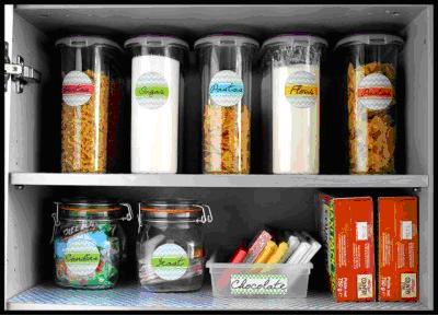 organizing a food storage cabinet feature pic